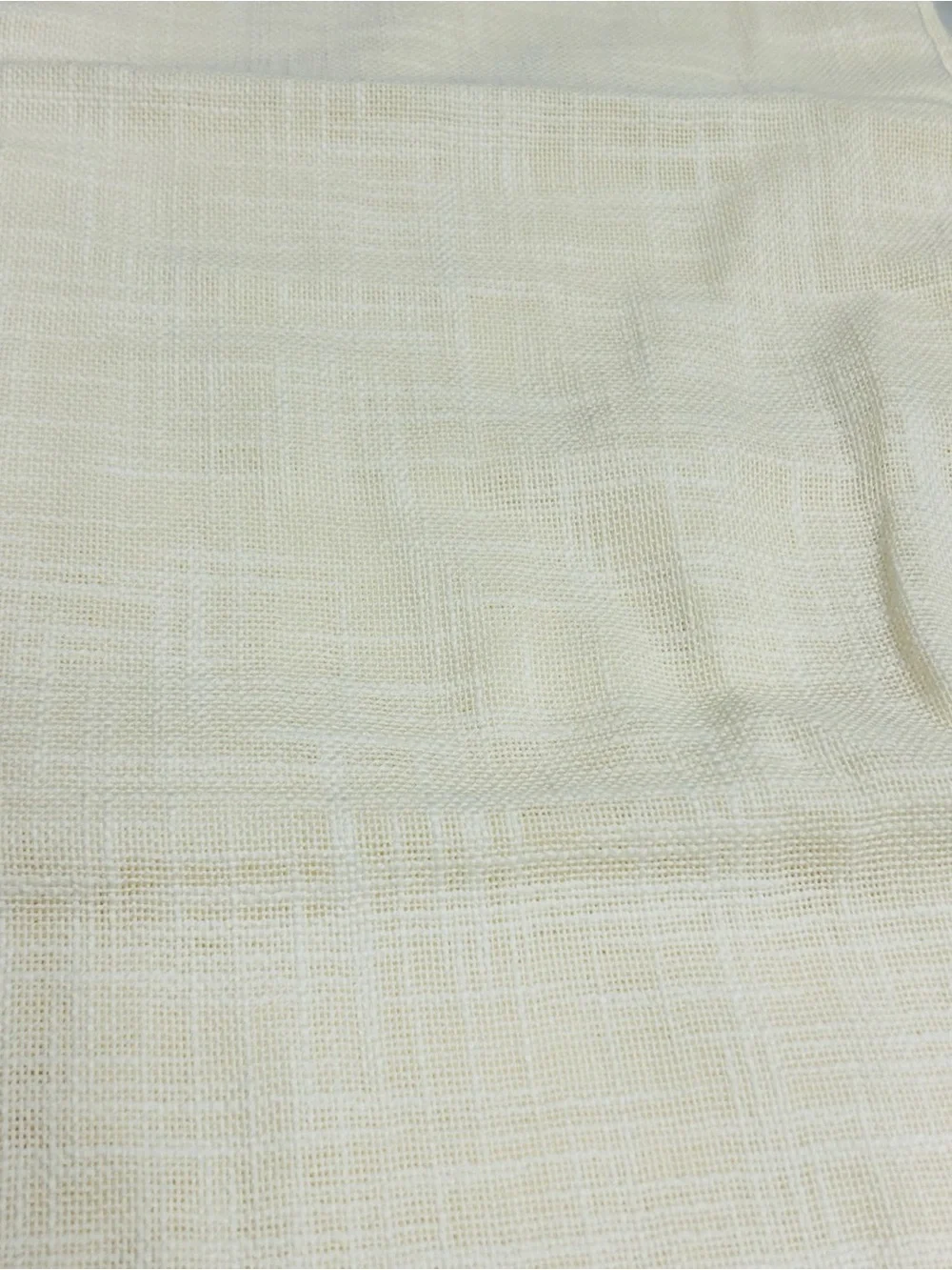 QUINCE Set Of 2 48x84 Cotton Sheer Curtains Ivory 9593